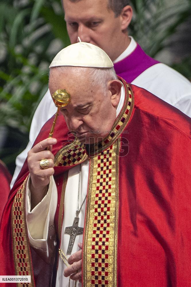 Pope Francis Leads A Pentacostal Mass