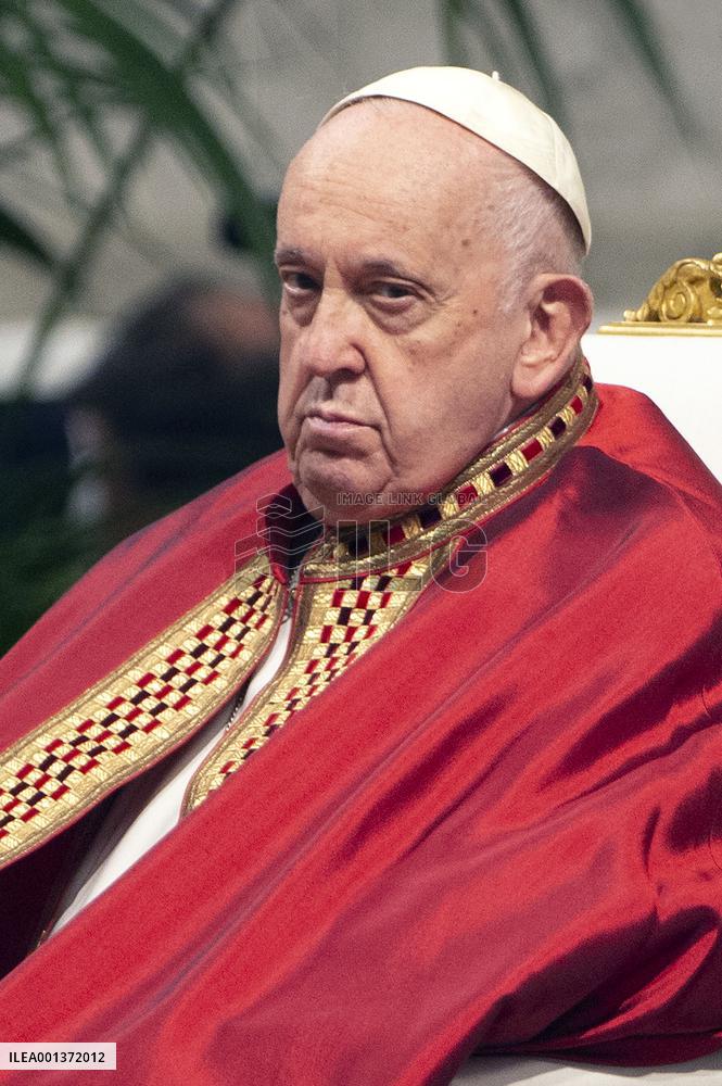 Pope Francis Leads A Pentacostal Mass