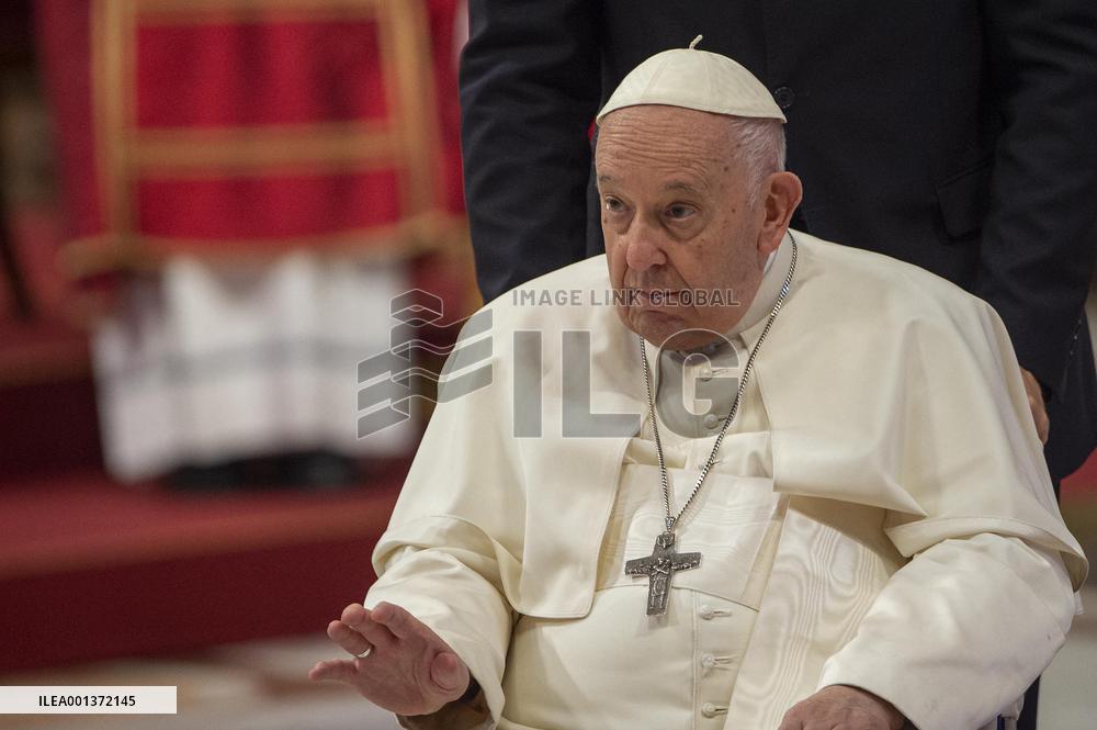 Pope Francis Leads A Pentacostal Mass