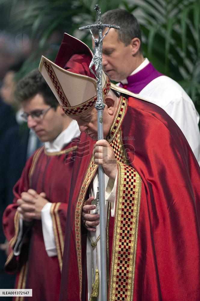 Pope Francis Leads A Pentacostal Mass