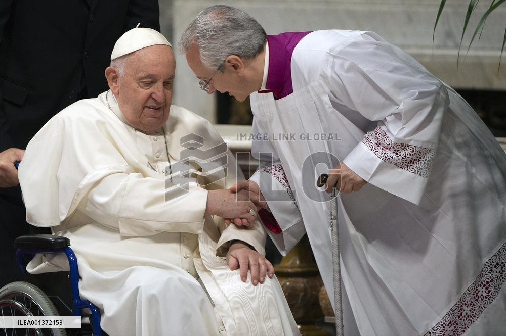 Pope Francis Leads A Pentacostal Mass