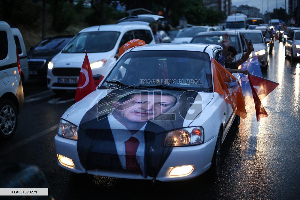 Celebration Erdogan's Victory After Election - Kahramanmaras