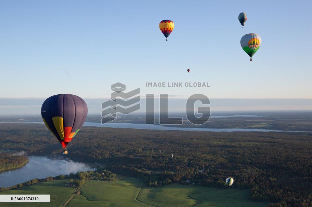 RUSSIA-LENINGRAD OBLAST-HOT AIR BALLOON-CHAMPIONSHIP