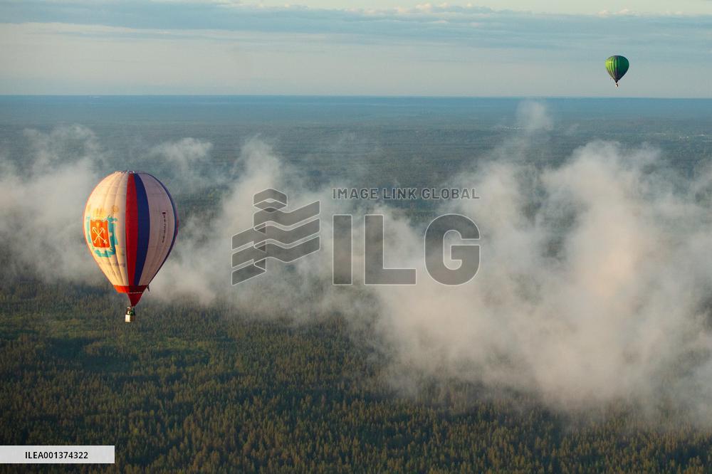 RUSSIA-LENINGRAD OBLAST-HOT AIR BALLOON-CHAMPIONSHIP