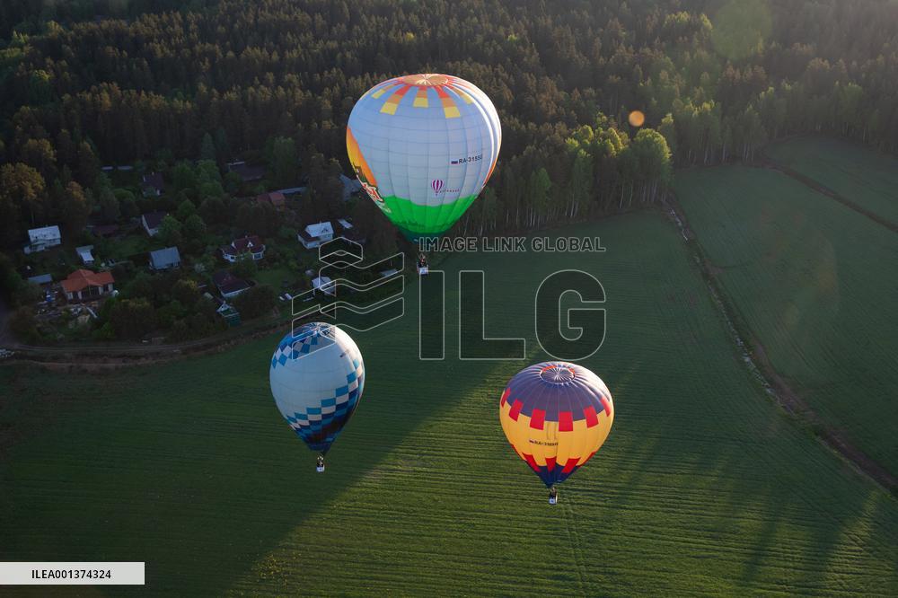 RUSSIA-LENINGRAD OBLAST-HOT AIR BALLOON-CHAMPIONSHIP