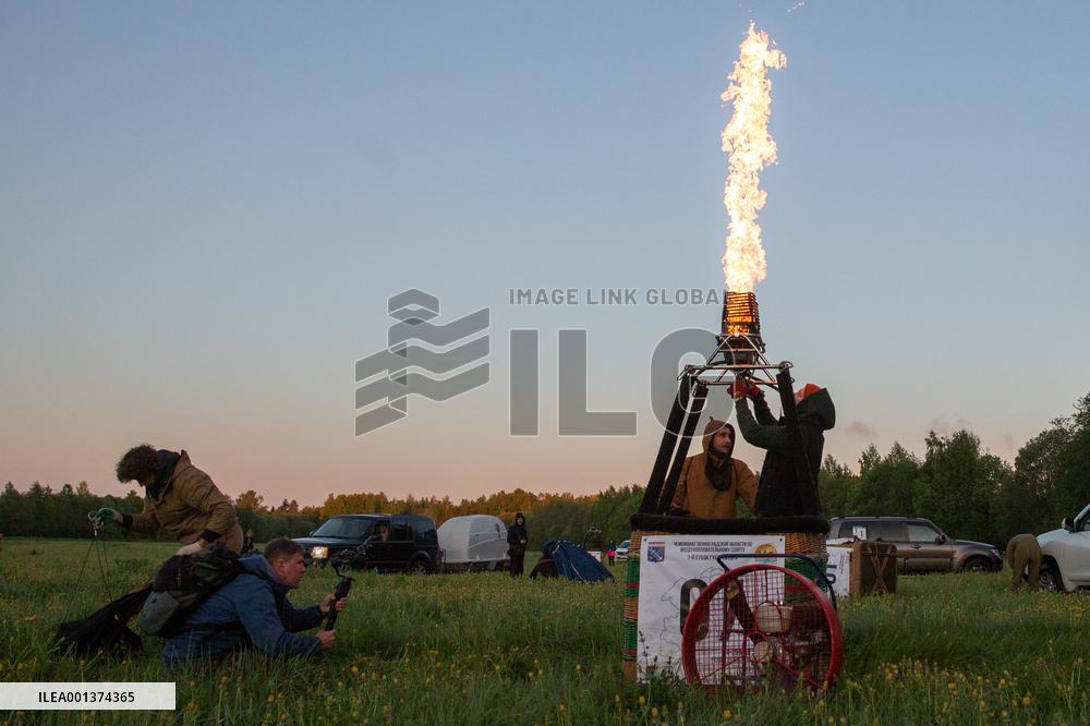 RUSSIA-LENINGRAD OBLAST-HOT AIR BALLOON-CHAMPIONSHIP