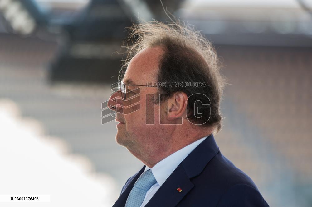 Roland Garros 2023 - Denis Lalanne award ceremony to Christian Despont NB