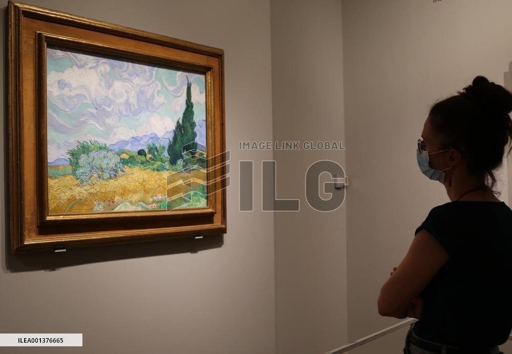 U.S.-NEW YORK-VAN GOGH-CYPRESSES-EXHIBITION