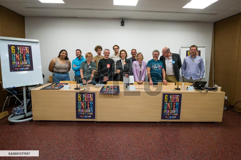 Intersyndicale Press Conference Against The Pension Reform - Paris