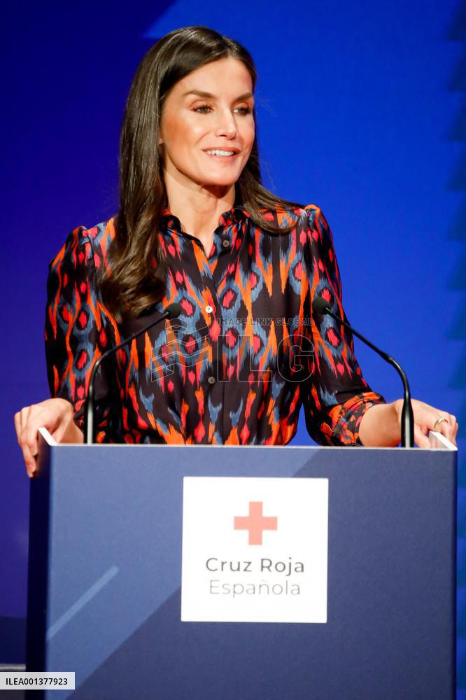 Queen Letizia Presides World Red Cross and Red Crescent Day Event - Madrid