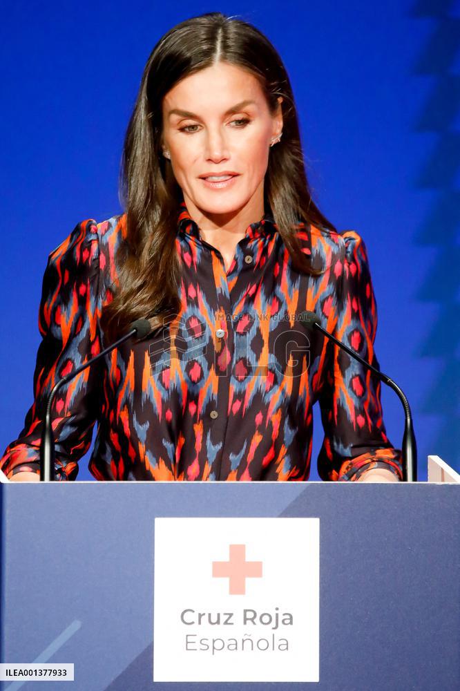 Queen Letizia Presides World Red Cross and Red Crescent Day Event - Madrid