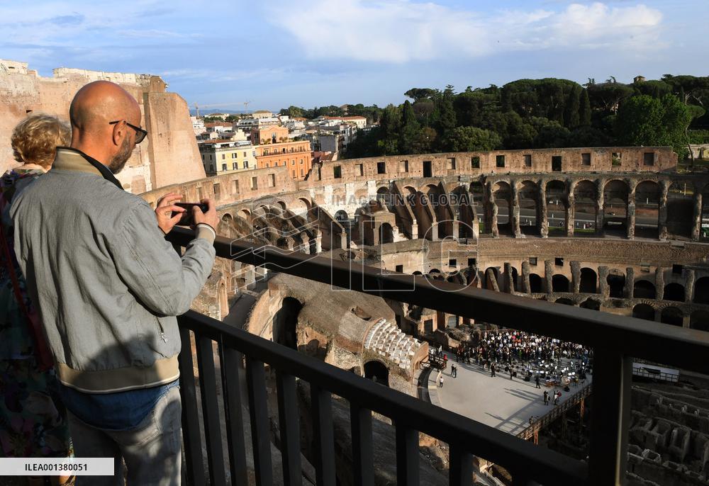 Inauguration Of A Panoramic Elevator At The Colosseum - Rome