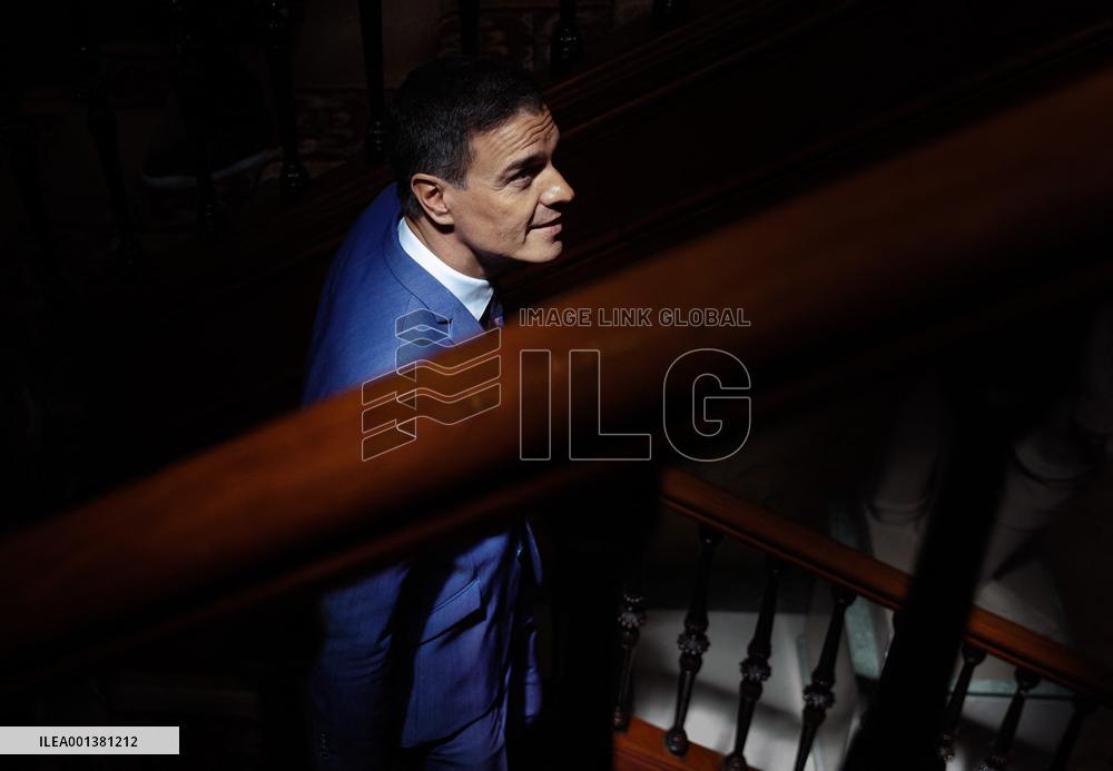 Sanchez Meets Socialist Parliamentarians - Madrid