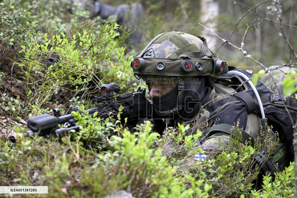 Finnish Army field training exercise Sapeli 23 Porvoo, Finland