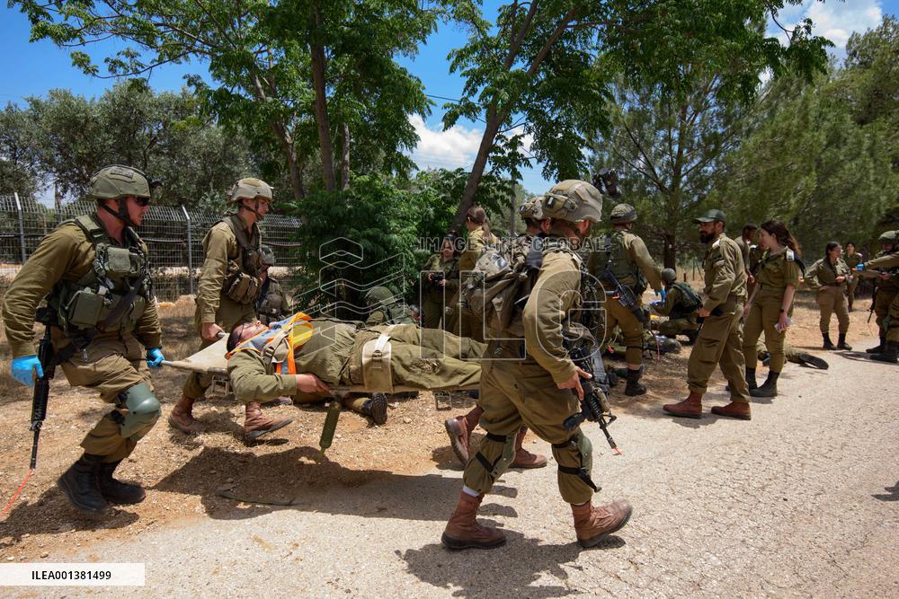 ISRAEL-YIFTAH-LEBANON-BORDER-MILITARY EXERCISE