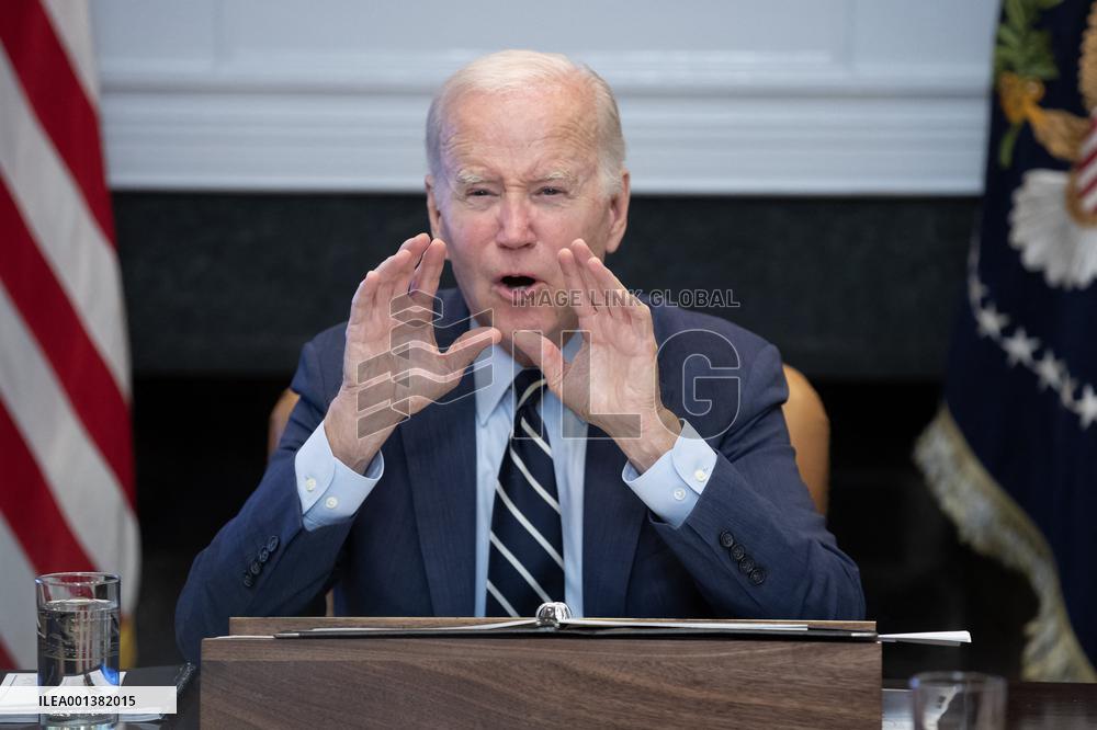 US President Joe Biden holds a meeting on extreme weather preparedness