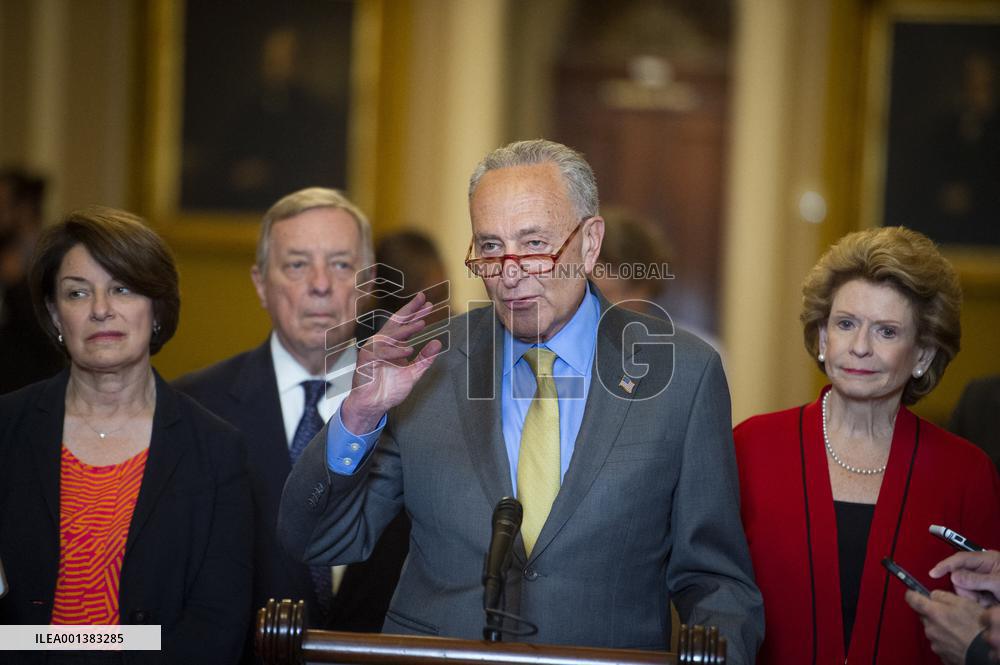 Senate Democrat's Press Conference - Washington