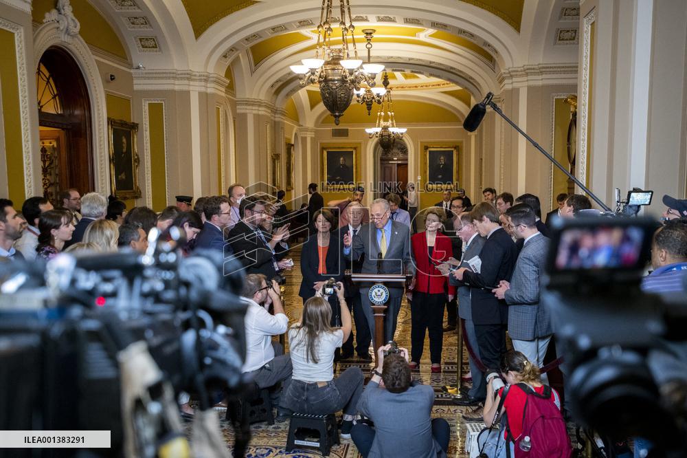 Senate Democrat's Press Conference - Washington