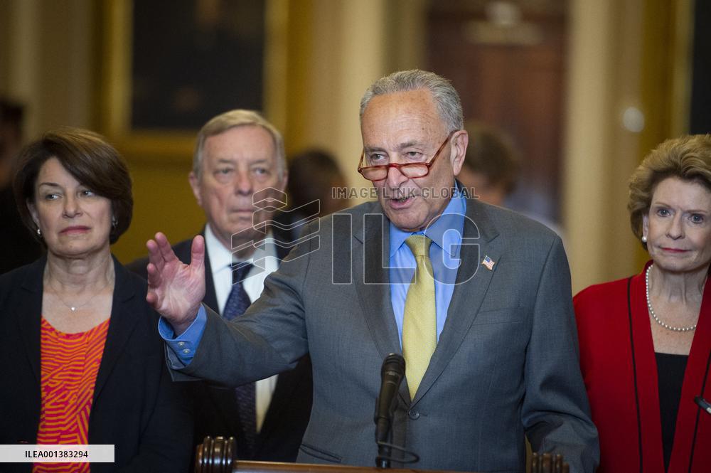 Senate Democrat's Press Conference - Washington