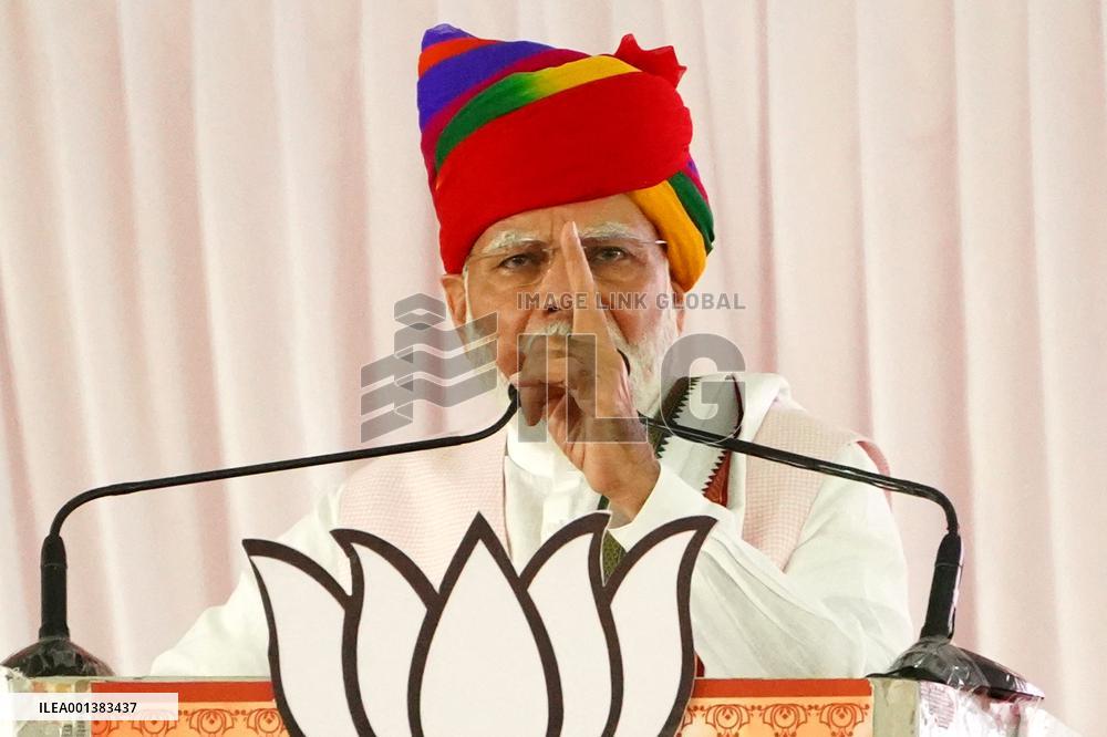 PM Modi Addresses Public Meeting In Ajmer - India