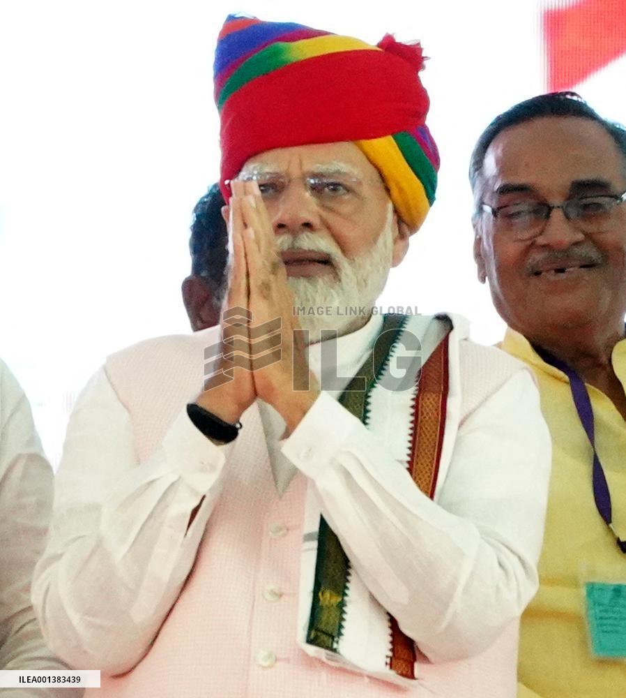 PM Modi Addresses Public Meeting In Ajmer - India