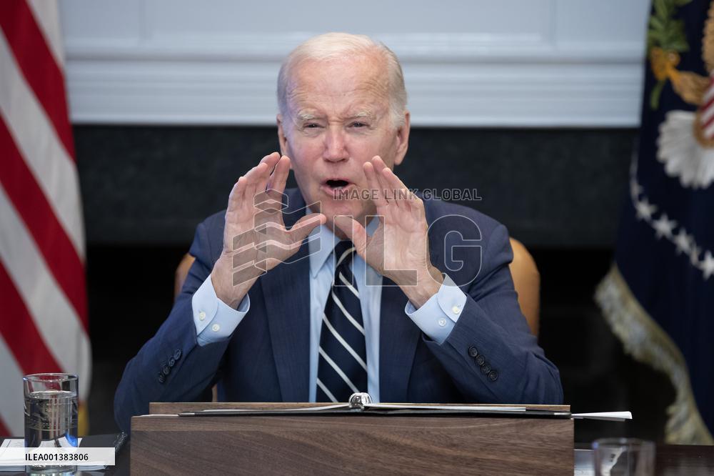 Biden Holds A Meeting On Extreme Weather - Washington