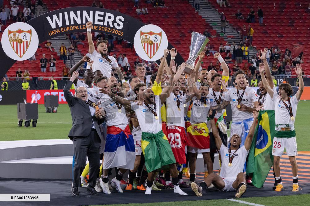 (SP) HUNGARY-BUDAPEST-FOOTBALL-EUROPA LEAGUE 2023-AS ROMA VS SEVILLA FC