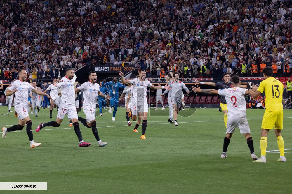 (SP) HUNGARY-BUDAPEST-FOOTBALL-EUROPA LEAGUE 2023-AS ROMA VS SEVILLA FC