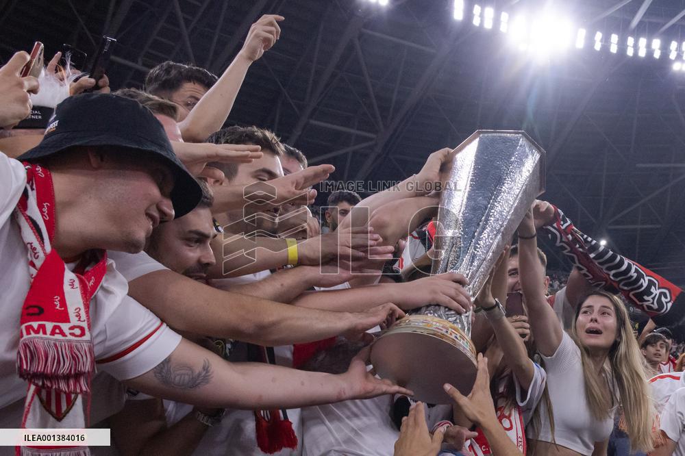 (SP) HUNGARY-BUDAPEST-FOOTBALL-EUROPA LEAGUE 2023-AS ROMA VS SEVILLA FC