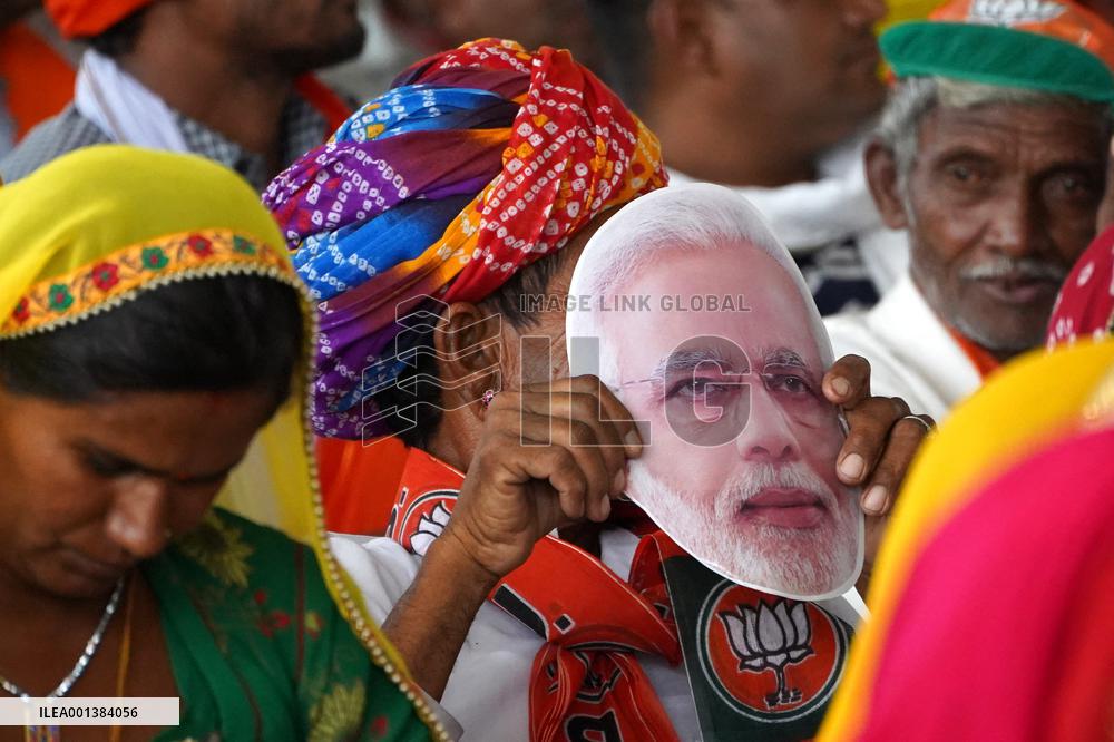 PM Modi Addresses Public Meeting In Ajmer - India