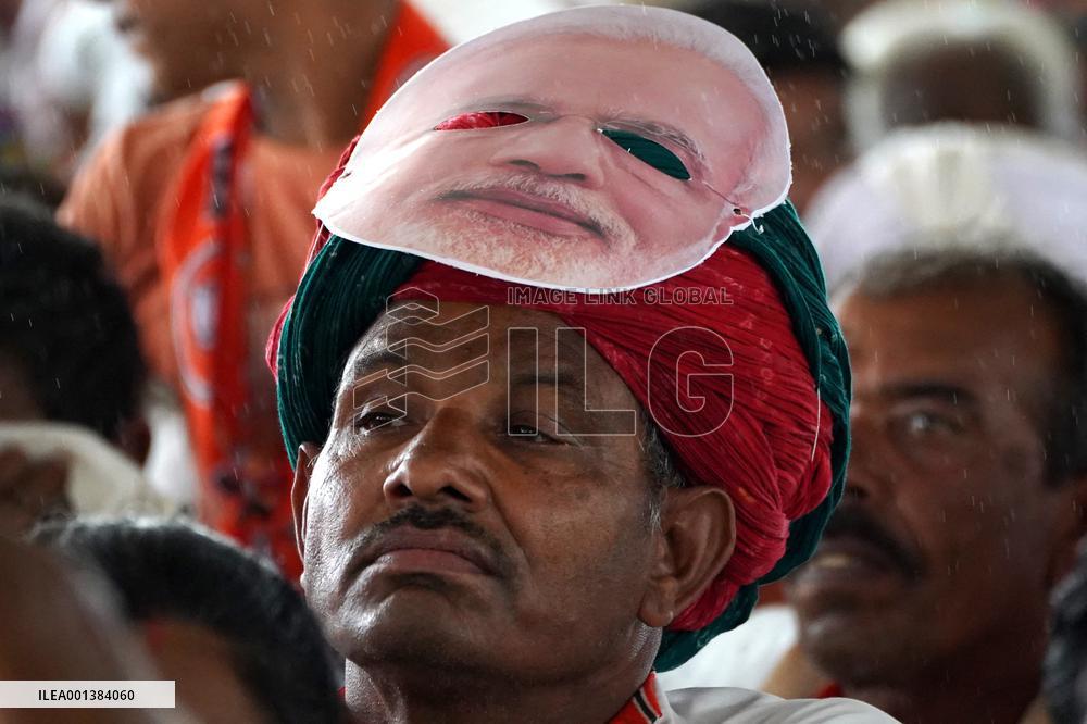 PM Modi Addresses Public Meeting In Ajmer - India