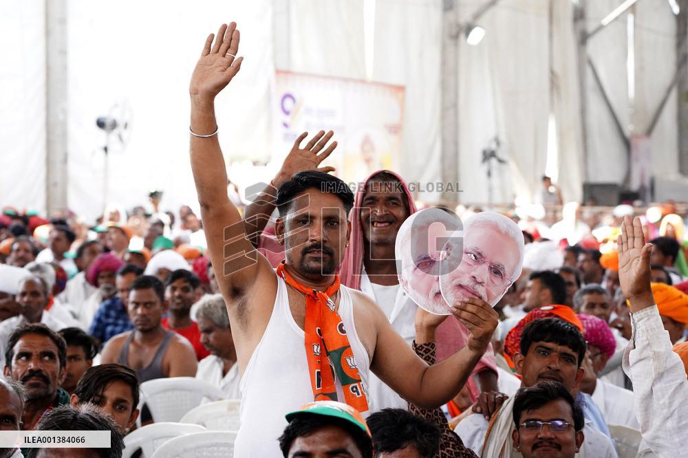 PM Modi Addresses Public Meeting In Ajmer - India
