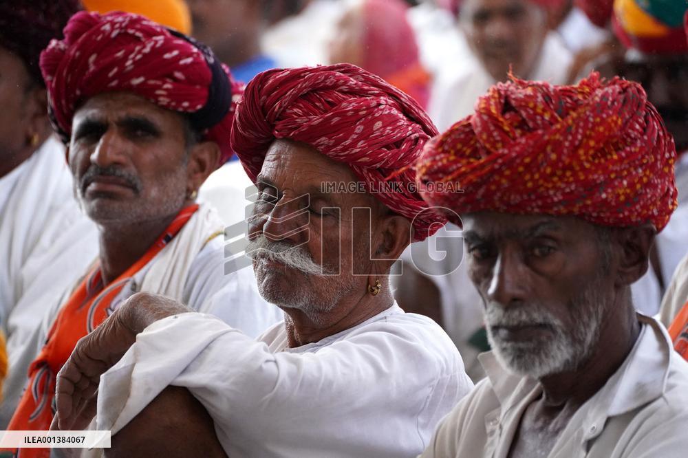 PM Modi Addresses Public Meeting In Ajmer - India