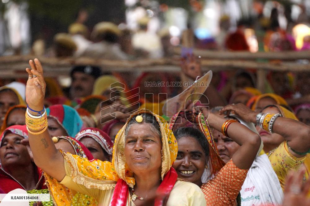 PM Modi Addresses Public Meeting In Ajmer - India