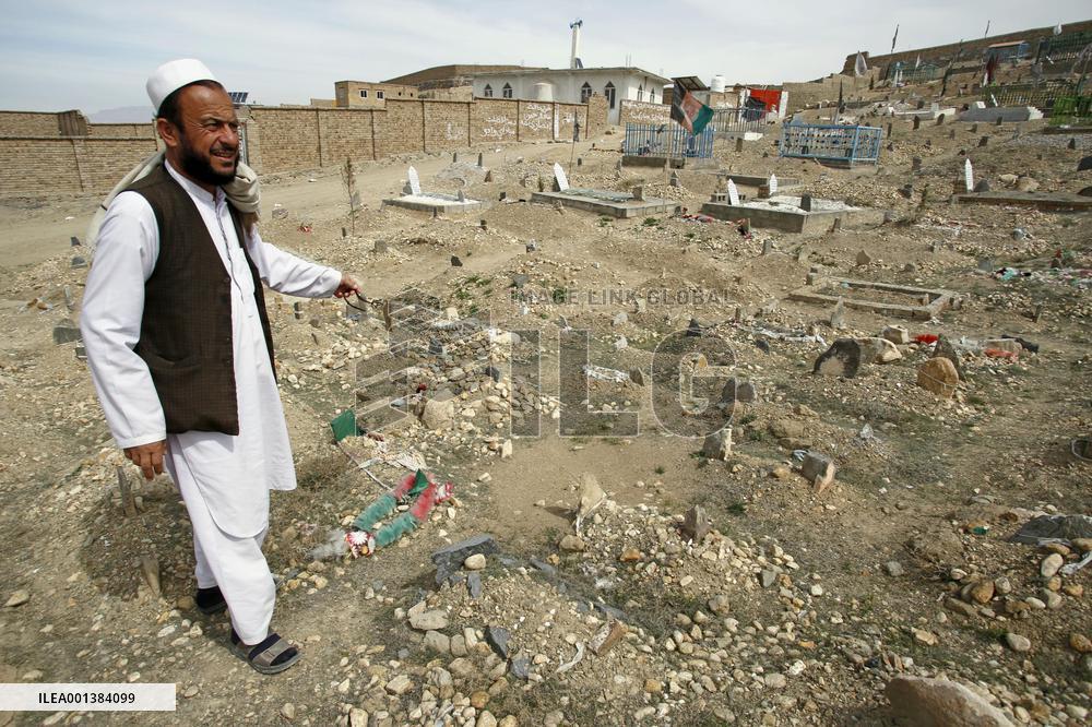 Graveyard for children in Afghanistan