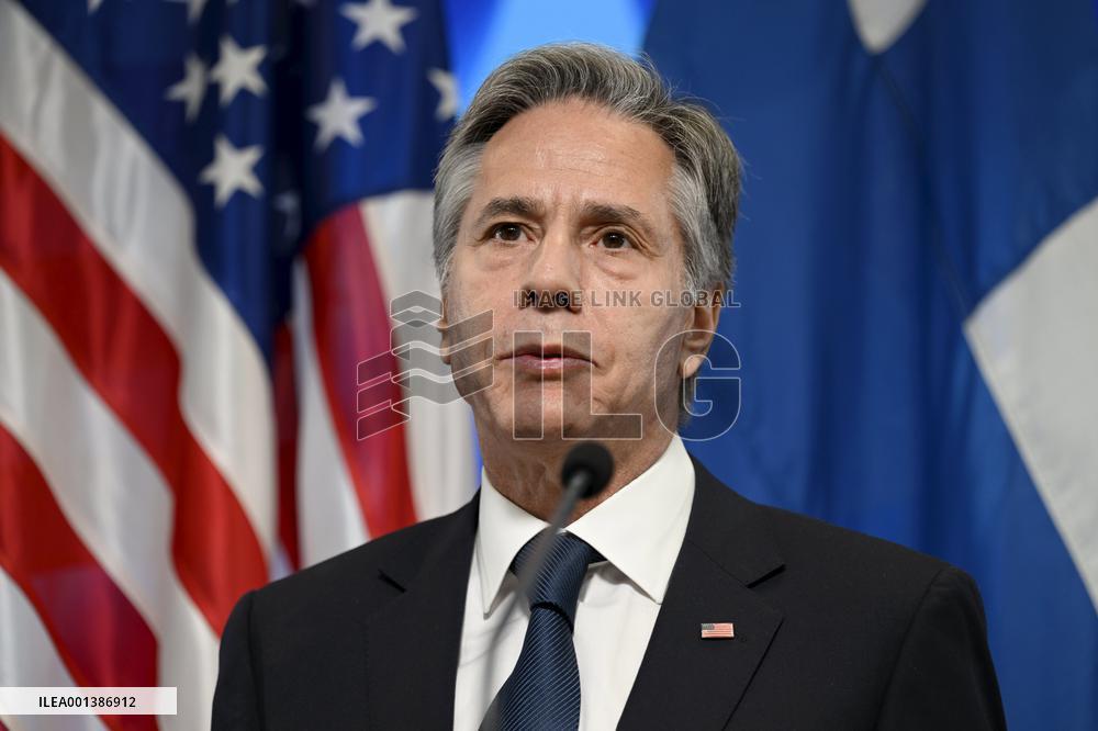 US Secretary of State Antony Blinken visiting Helsinki