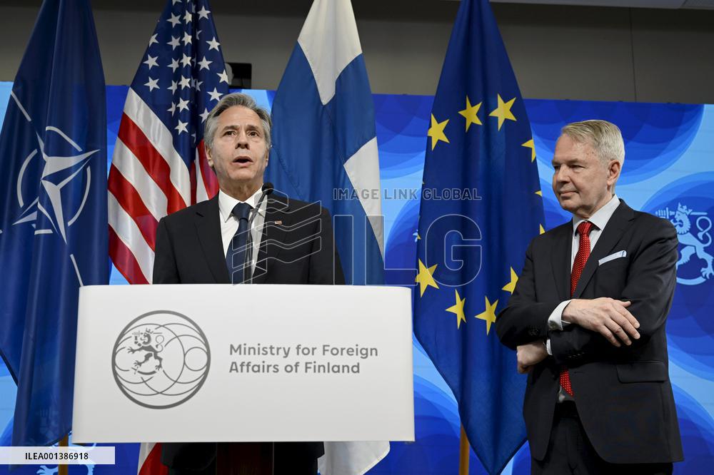 US Secretary of State Antony Blinken visiting Helsinki
