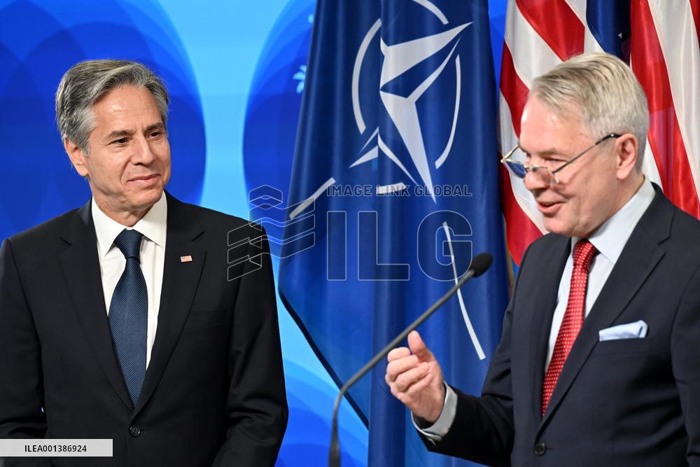 US Secretary of State Antony Blinken visiting Helsinki