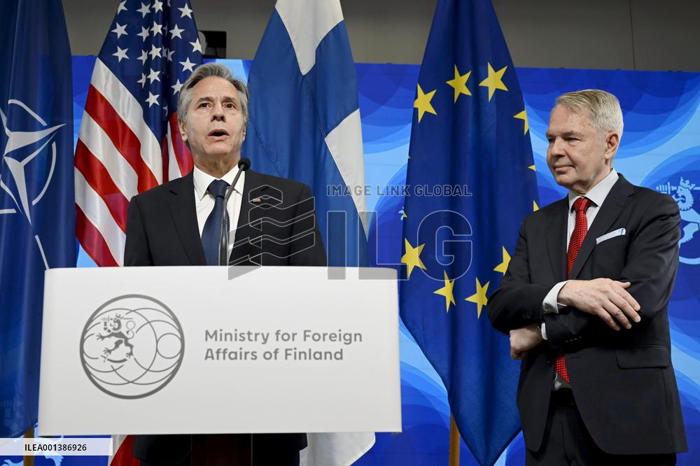 US Secretary of State Antony Blinken visiting Helsinki