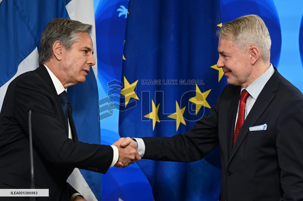 US Secretary of State Antony Blinken visiting Helsinki