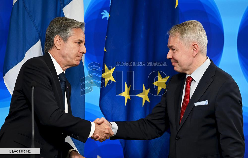 US Secretary of State Antony Blinken visiting Helsinki