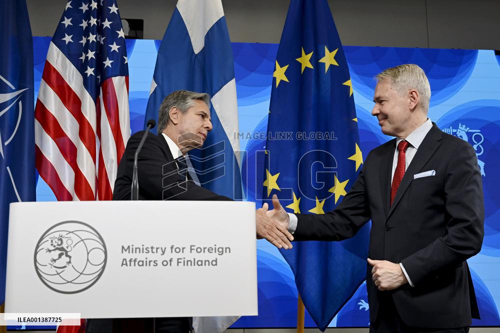 US Secretary of State Antony Blinken visiting Helsinki