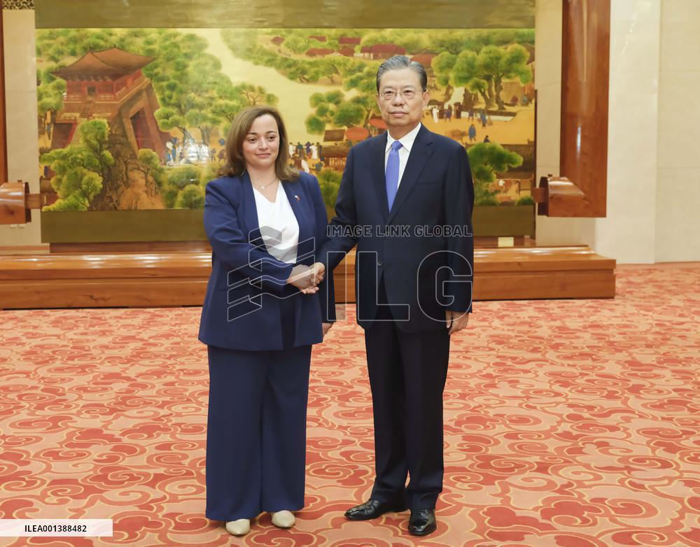 CHINA-BEIJING-ZHAO LEJI-ARGENTINE CHAMBER OF DEPUTIES-MEETING (CN)