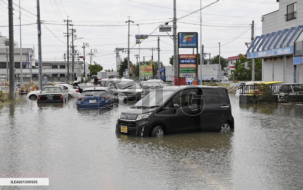 Heavy rain in Japan