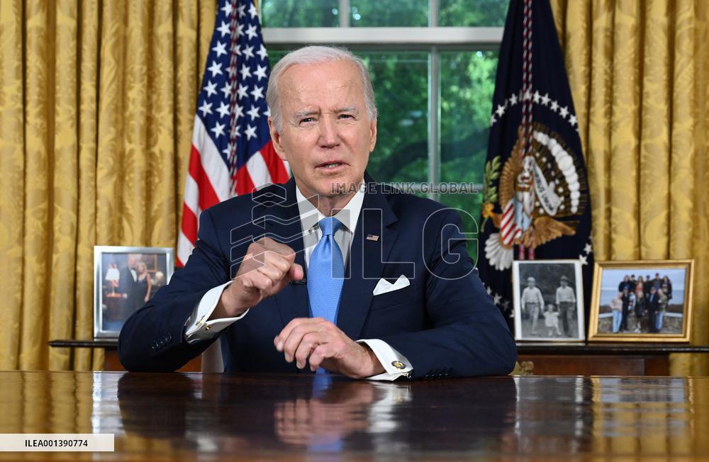 Joe Biden Makes Oval Office Statement on Budget Agreement in Washington