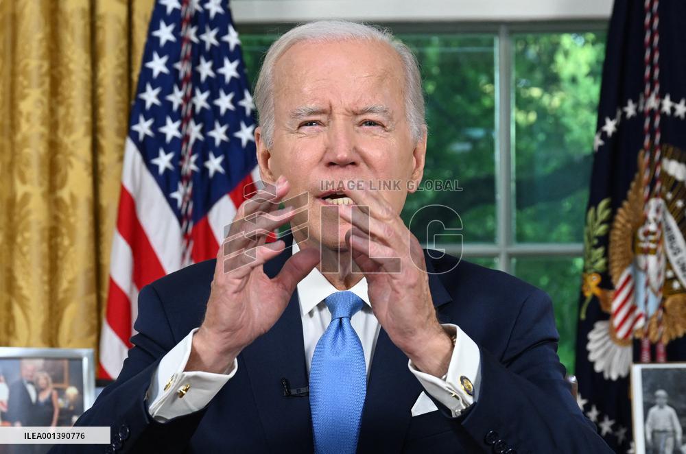 Joe Biden Makes Oval Office Statement on Budget Agreement in Washington