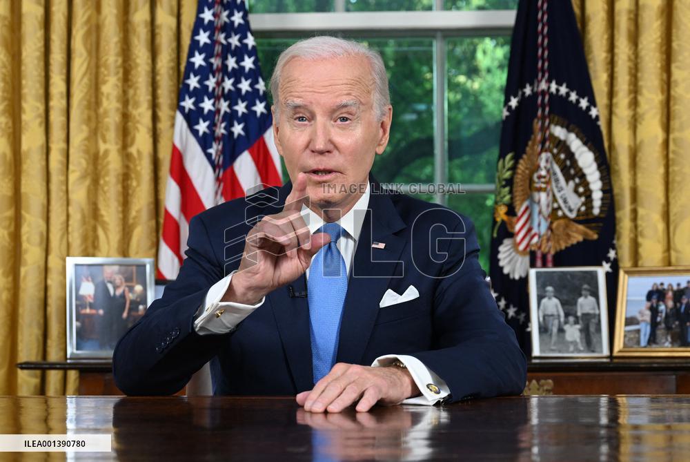 Joe Biden Makes Oval Office Statement on Budget Agreement in Washington