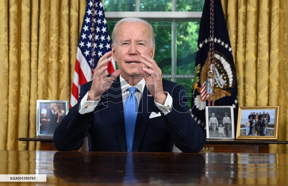 Joe Biden Makes Oval Office Statement on Budget Agreement in Washington