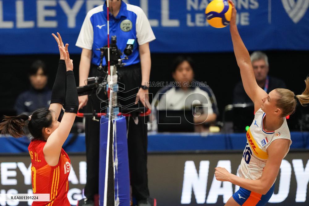 (SP)JAPAN-NAGOYA-VOLLEYBALL-NATIONS LEAGUE-WOMEN-CHN VS NED