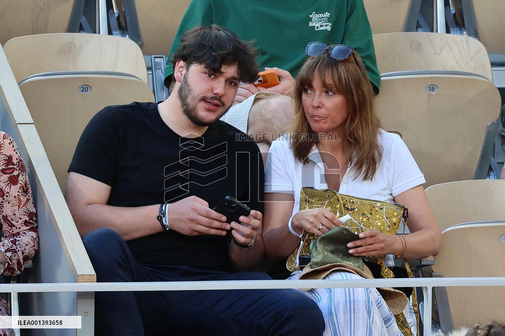 Roland Garros 2023 - Celebrities In The Stands - Day 7 NB